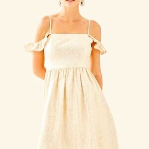 Lilly Pulitzer Cream Strapless Dress